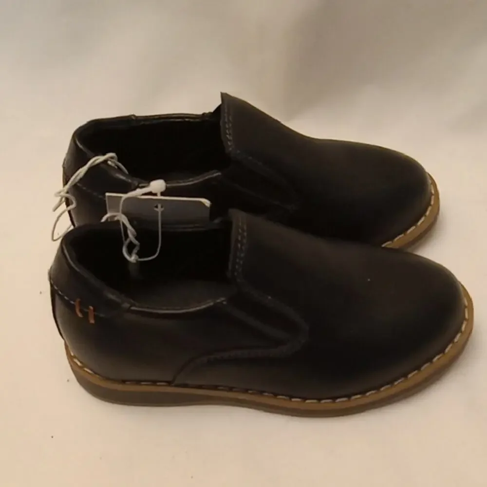 Cat & Jack Boy's Size 7 Black Dress Shoes - New With Tags